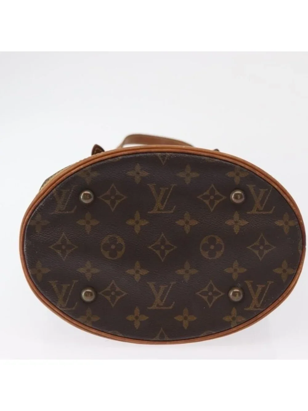 Authentic LOUIS VUITTON Monogram Bucket PM Shoulder Bag M42238 LV